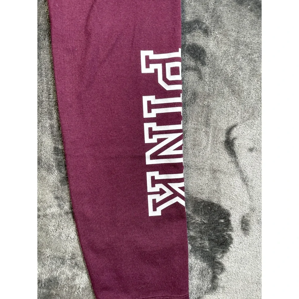 Victoria Secret Pink Leggings Womens Medium Maroon 